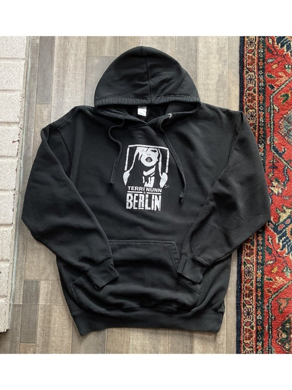 Berlin Terri Nunn Black Hoodie Concert Band Merchandise XL New Wave Synth Pop
